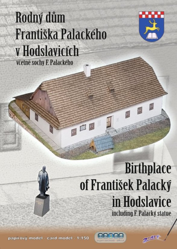 Rodný dom Františka Palackého v Hodslaviciach + socha