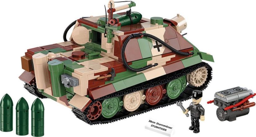 38 cm Sturmmörser Sturmtiger - Plastová stavebnica COBI