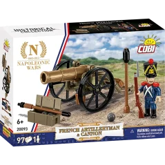 Napoleon - Artilleryman with a cannon - COBI Plastic Kit