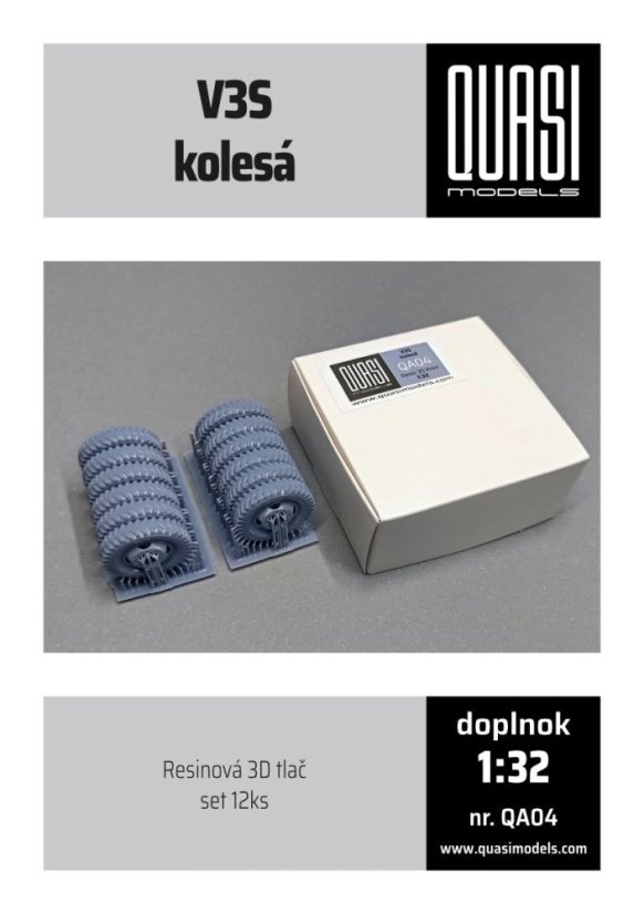 Praga V3S (QUASI) - plastová kola