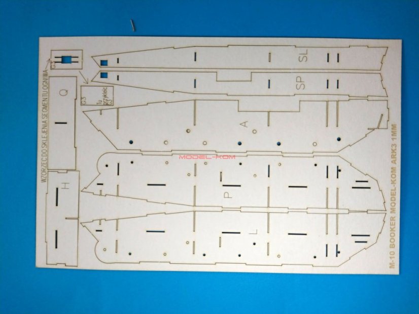 M10 Booker - Laserové doplňky - kostra