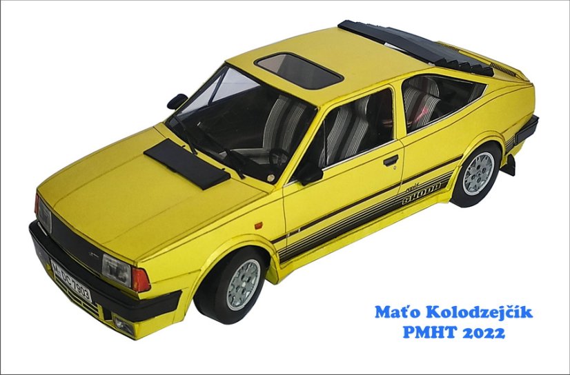 Škoda Rapid 136 (1987) - žlutá 1:18