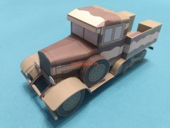 Dělostřelecký tahač C4P s polním dělem 75 mm