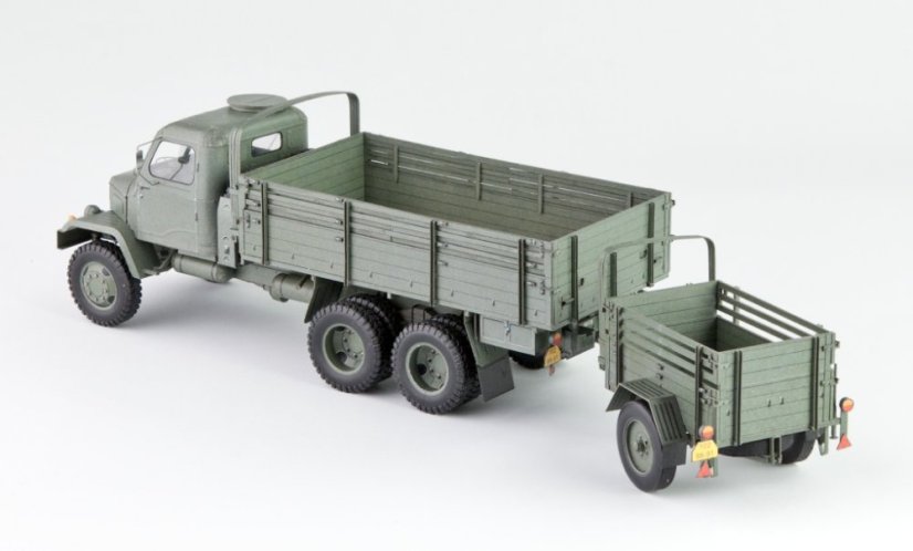Praga V3S vojenský valník s přívěsem BSS PAJ-1V.p
