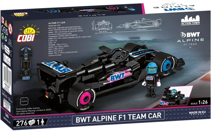 BWT Alpine F1 Team Car - Plastová stavebnice COBI