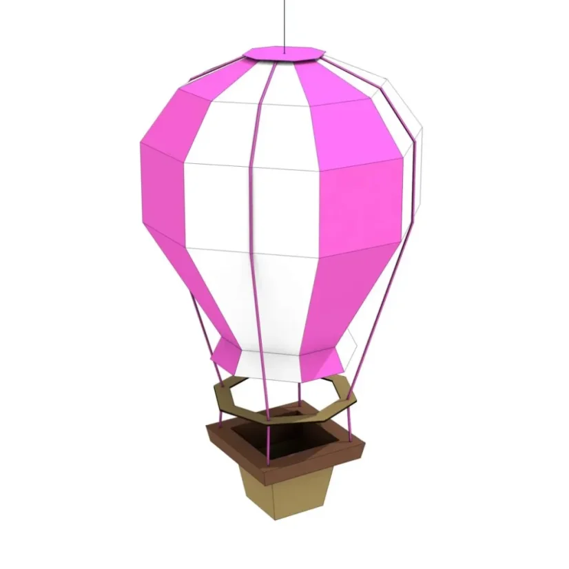 Horkovzdušný balón MINI - růžový