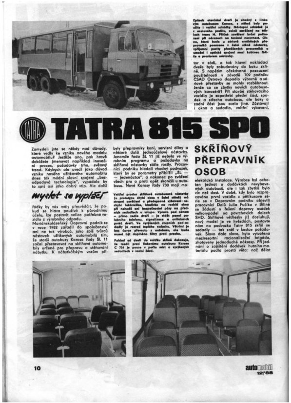 Skriňový prepravník osôb T815 SPO