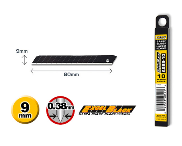 Náhradní čepele s hrotem 60° Olfa ASBB-10 (balení 10ks)