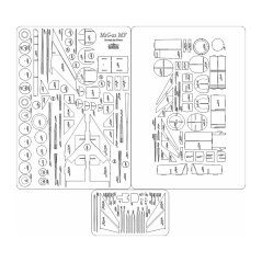MiG-21 MF Luftwaffe - Laserové doplnky - kostra