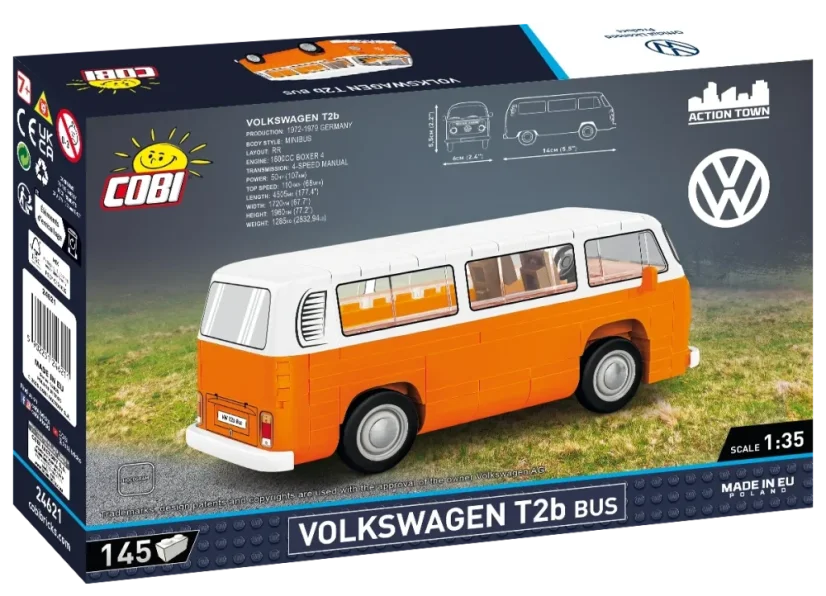 Volkswagen T2a - bus - Plastová stavebnice COBI