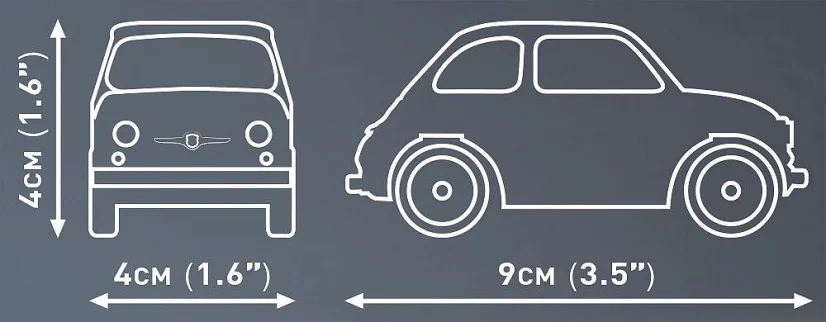 Fiat Abarth 595 – Plastová stavebnica COBI