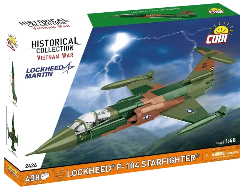 Lockheed F-104 Starfighter - Plastová stavebnice COBI