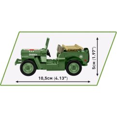 Jeep Willys MB - sanitka WWII - Plastová stavebnice COBI