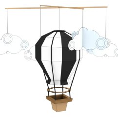 Horkovzdušný balón MINI - černý