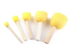 Foam Daubing Brushes - Set of 5