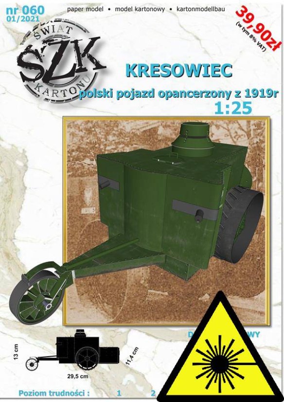 Kresowiec z roku 1919 - Laserové doplňky - kostra