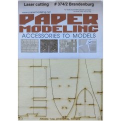Bitevní loď Brandenburg - Laserové doplňky - kostra