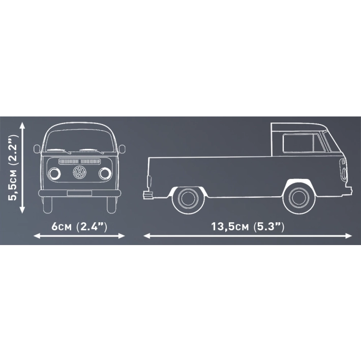 Volkswagen T2a - valník - Plastová stavebnice COBI
