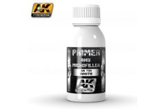 Enamel paint AK Interactive White Primer and Microfiller (100 ml)