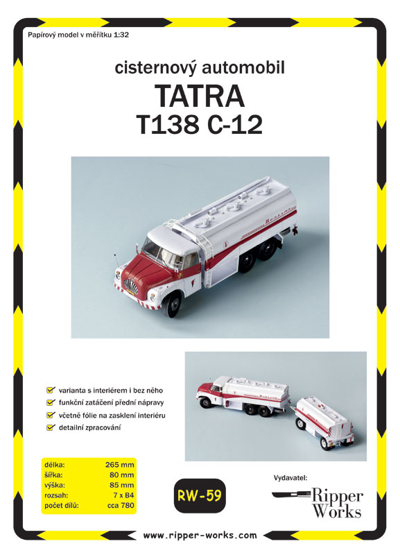 Autocisterna Tatra 138 C-12 Benzina