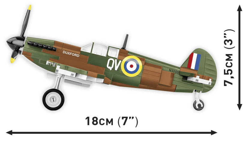 Spitfire MK. I N3200 WWII - Plastová stavebnice COBI