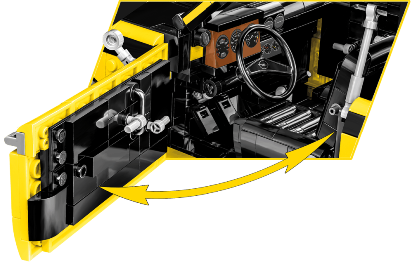 Opel Manta A 1970, 1:12 - Plastová stavebnice COBI