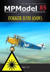 Fokker D.VII (OAW) - Laserové doplnky - kostra, detaily
