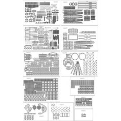 IJN Yamato - Laserové doplnky - detaily