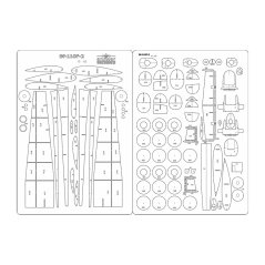 Messerschmitt Bf-110F-2 - Laserové doplnky - kostra, detaily