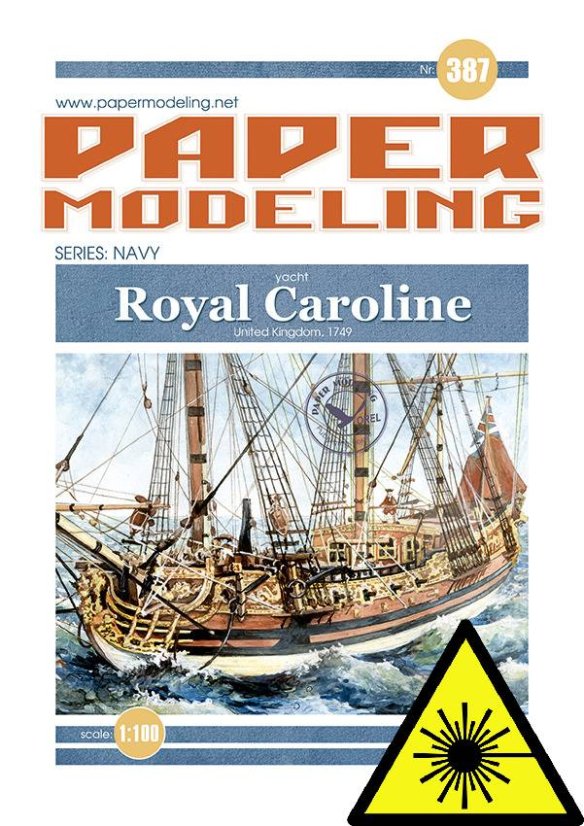 HMS Royal Caroline - Laserové doplňky - kostra