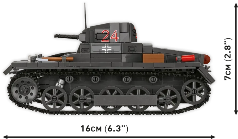 Panzer I Ausf B WWII - Plastová stavebnice COBI