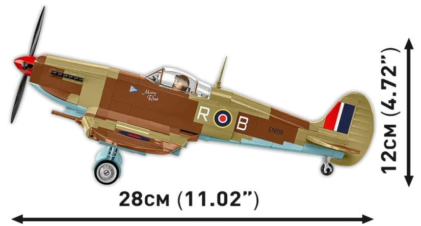 Supermarine Spitfire Mk. IXe WWII - Plastová stavebnice COBI