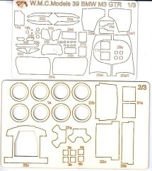 BMW M3 GTR (E46) 2004 - Laserové doplňky - kostra, díly kol