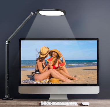 Stolní lampa, 15W, 3000 - 6500 K, stmívatelná-černá