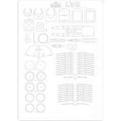 LVG C.VI - Laserové doplňky - kostra, detaily