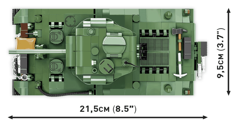 M4A3 Sherman WWII - Plastová stavebnica COBI