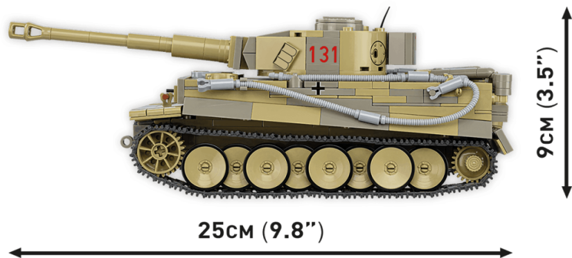 Panzer VI TIGER I 131 WWII - Plastová stavebnica COBI