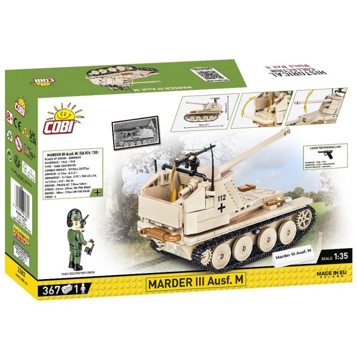 Marder III Ausf.M (Sd.Kfz.138) WW II - Plastová stavebnice COBI