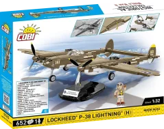 Lockheed P-38 Lightning (H) WWII - Plastová stavebnica COBI