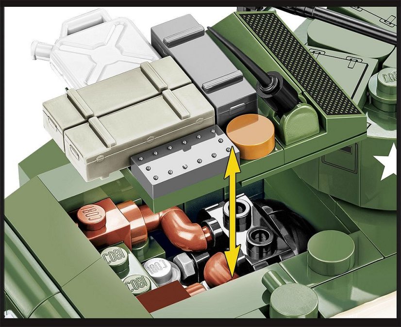 M3A1 Stuart - Plastová stavebnice COBI