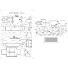 Fiat 125p 1300 - Laser accessories - skeleton, details, patterns