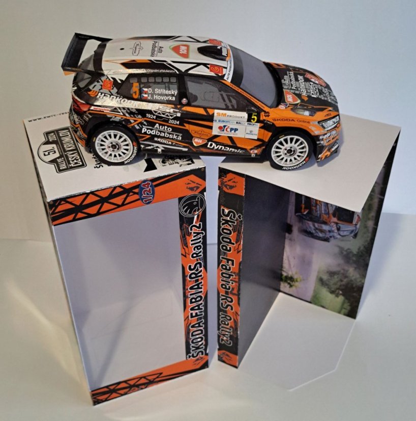 Závodní automobil Škoda Fabia RS Rally2 - D. Stříteský Č