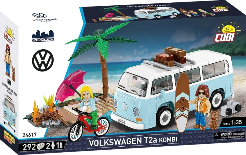 Volkswagen T2a Kombi - Plastová stavebnica COBI