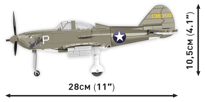 Bell P-39D Airacobra WWII - Plastová stavebnice COBI