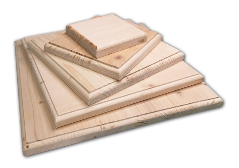 Dřevěná podložka pod model - Čtverec 30 x 30 cm