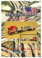 KENWORTH K100 s plošinovým návěsem EAST