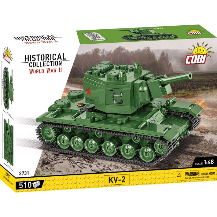 Tank KV-2 WWII - Plastová stavebnica COBI