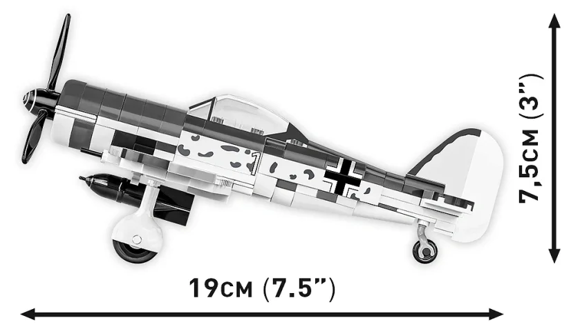 Focke-Wulf Fw 190 F-8 WWII - Plastová stavebnice COBI
