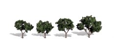 Listnaté stromčeky - Tmavo zelená - 5 cm - 7,5 cm - 4ks