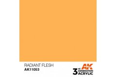 Akrylová farba AK Interactive AK11053 Radiant Flesh (žiarivá telová, 17 ml)